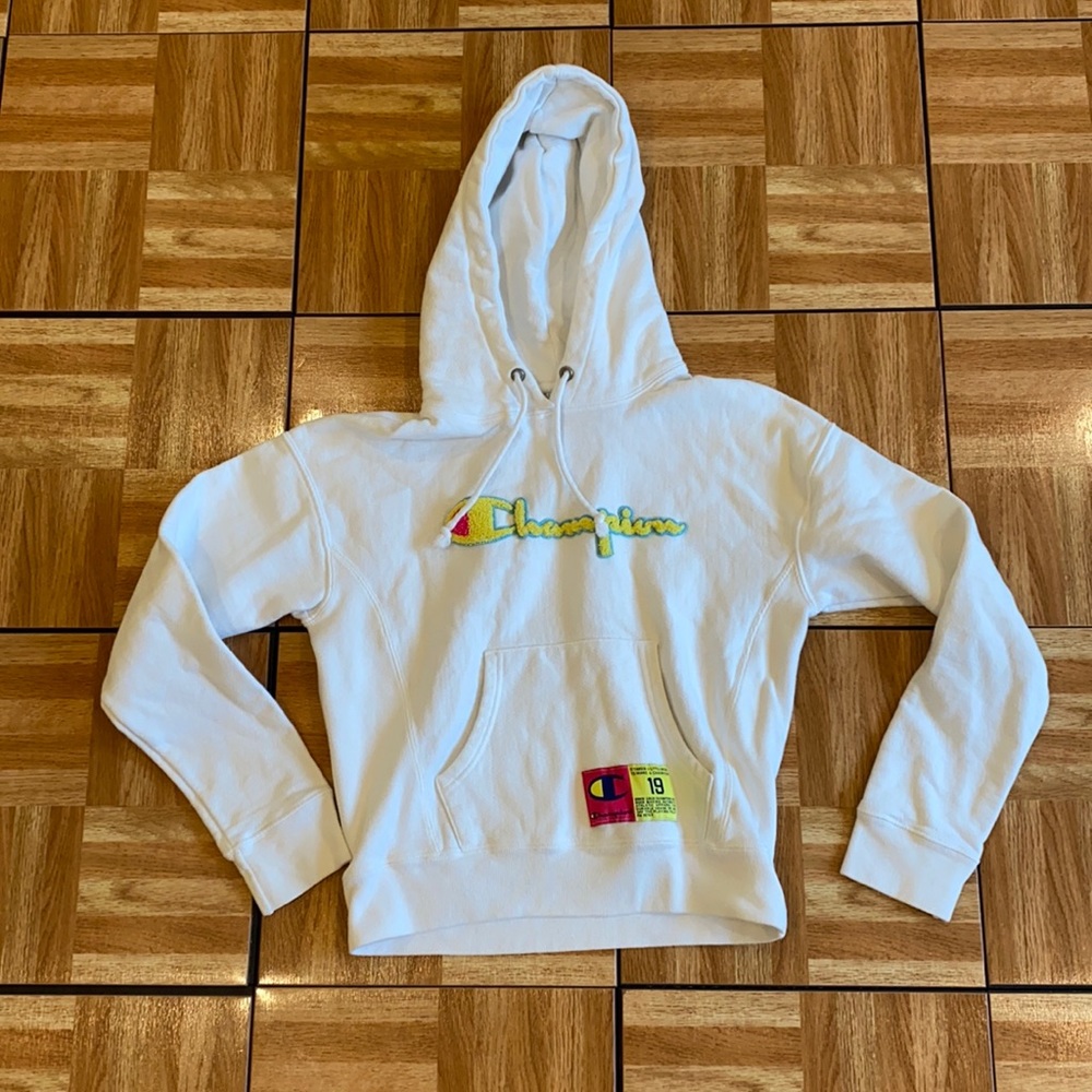 White Champion Hoody